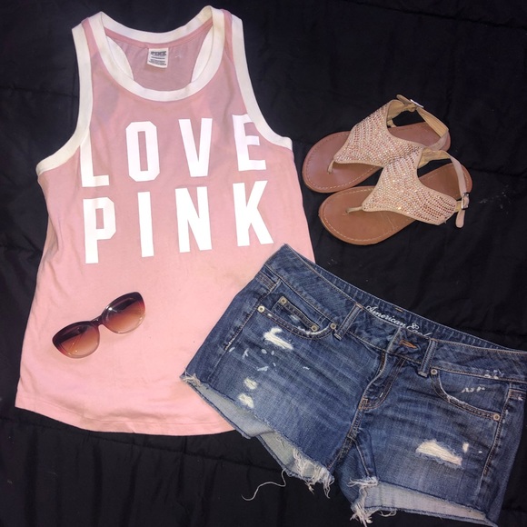 PINK Victoria's Secret Tops - 🌺Pink VS tank top🌺